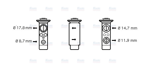 AVA Aircon Expansion Valve ME1256