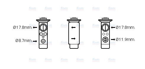 AVA Aircon Expansion Valve ME1273