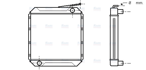 AVA Coolant Radiator ME2003