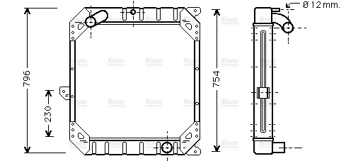 AVA Coolant Radiator ME2104
