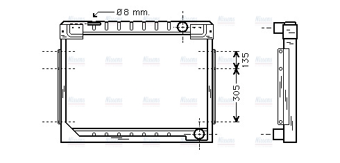 AVA Coolant Radiator ME2127