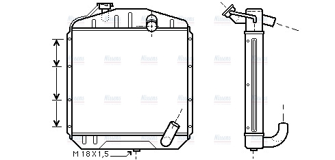 AVA Coolant Radiator ME2130