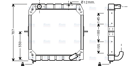 AVA Coolant Radiator ME2137