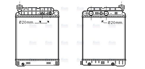 AVA Coolant Radiator ME2146