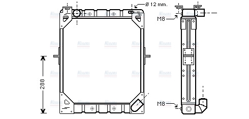 AVA Coolant Radiator ME2161