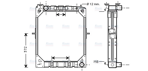 AVA Coolant Radiator ME2169