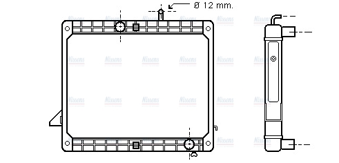 AVA Coolant Radiator ME2175