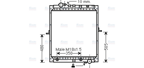 AVA Coolant Radiator ME2182