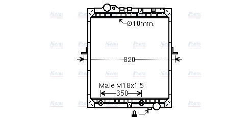 AVA Coolant Radiator ME2183