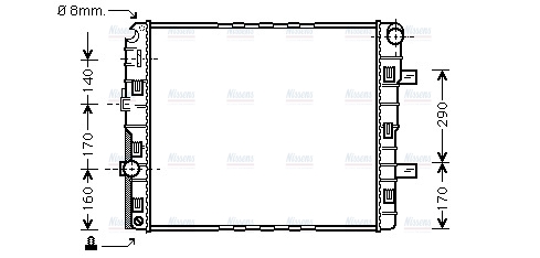 AVA Coolant Radiator ME2188