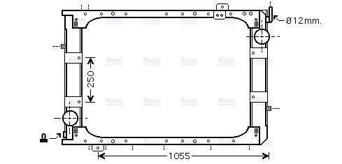 AVA Coolant Radiator ME2221