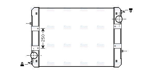 AVA Coolant Radiator ME2221N