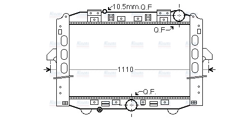 AVA Coolant Radiator ME2284