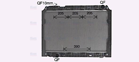 AVA Coolant Radiator ME2331