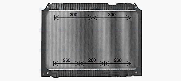 AVA Coolant Radiator ME2334