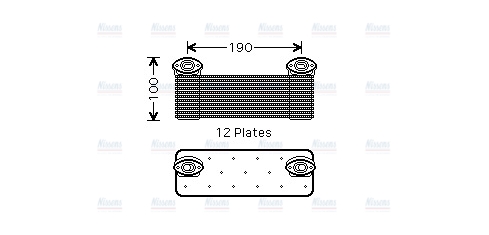 AVA Oil cooler ME3214