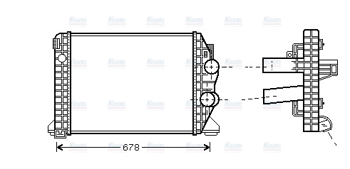 AVA Charge Air Intercooler ME4198