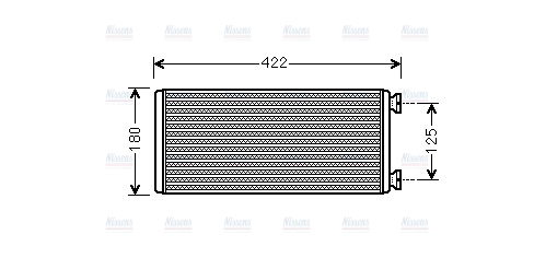 AVA Cabin Heater Core ME6248