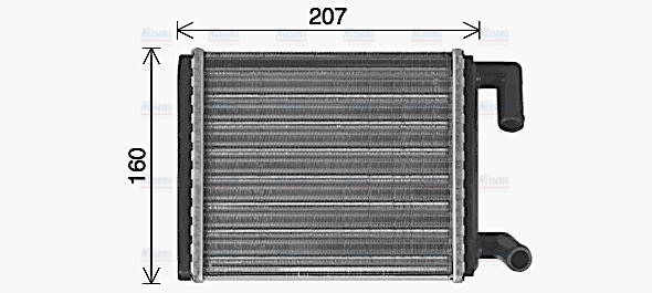 AVA Cabin Heater Core ME6330