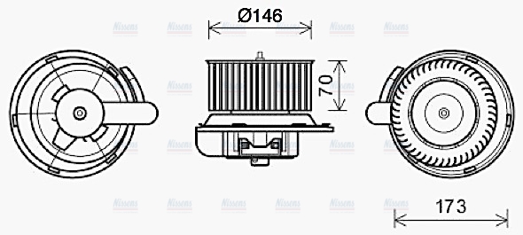 AVA Blower Fan ME8287