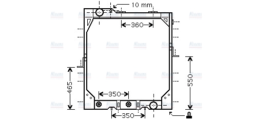 AVA Coolant Radiator MEA2195