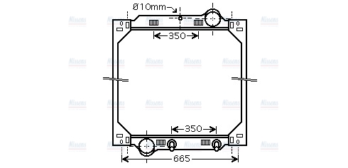 AVA Coolant Radiator MEA2222