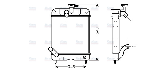 AVA Coolant Radiator MF2001