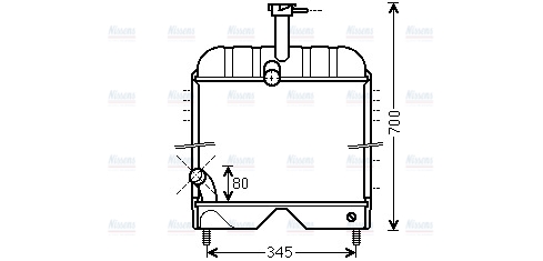 AVA Coolant Radiator MF2007