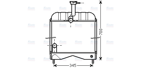AVA Coolant Radiator MF2010