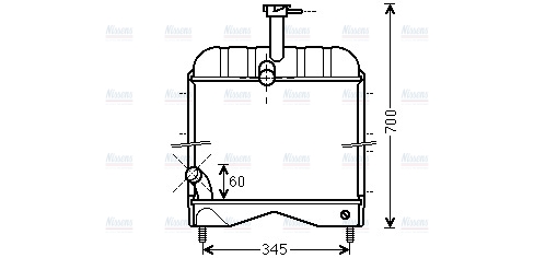 AVA Coolant Radiator MF2011