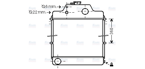 AVA Coolant Radiator MF2016