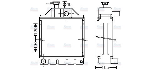 AVA Coolant Radiator MF2018