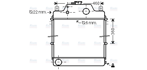 AVA Coolant Radiator MF2023