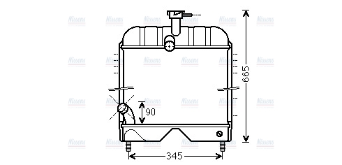 AVA Coolant Radiator MF2025