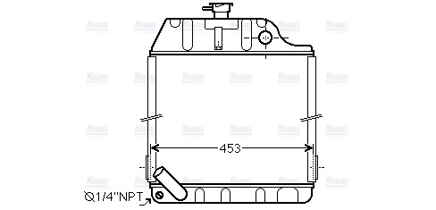 AVA Coolant Radiator MF2035