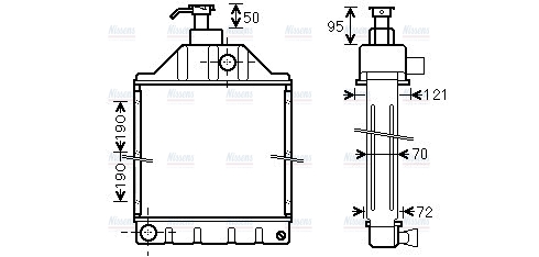AVA Coolant Radiator MF2038