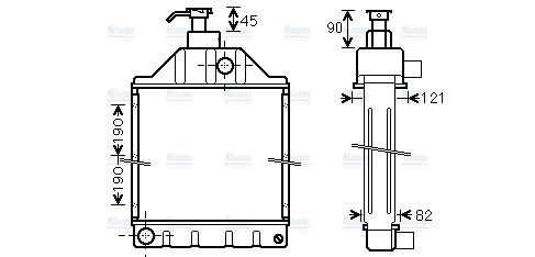 AVA Coolant Radiator MF2039