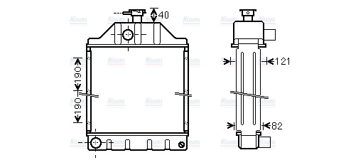AVA Coolant Radiator MF2040
