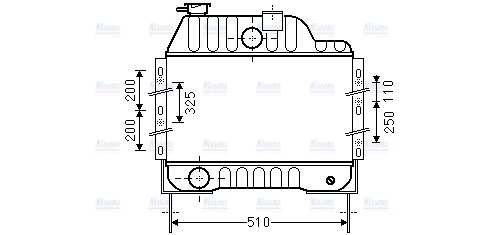 AVA Coolant Radiator MF2042