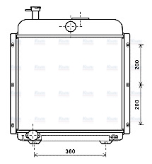 AVA Coolant Radiator MF2043
