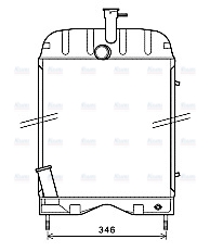 AVA Coolant Radiator MF2045