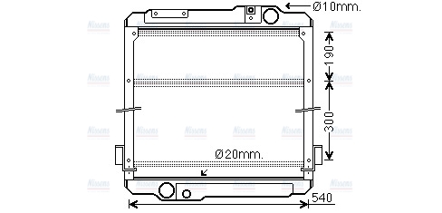 AVA Coolant Radiator MF2051