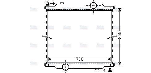 AVA Coolant Radiator MN2054N