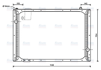 AVA Coolant Radiator MN2069