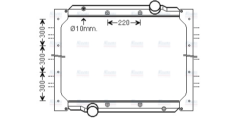 AVA Coolant Radiator MN2088