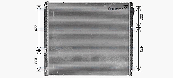 AVA Coolant Radiator MN2152