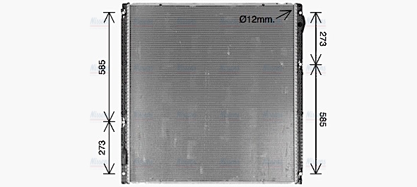 AVA Coolant Radiator MN2153