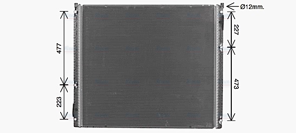 AVA Coolant Radiator MN2154