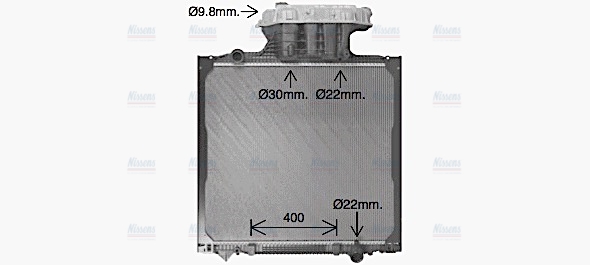 AVA Coolant Radiator MN2157