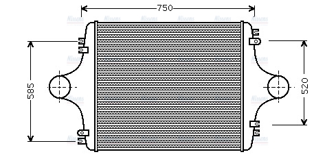 AVA Charge Air Intercooler MN4025